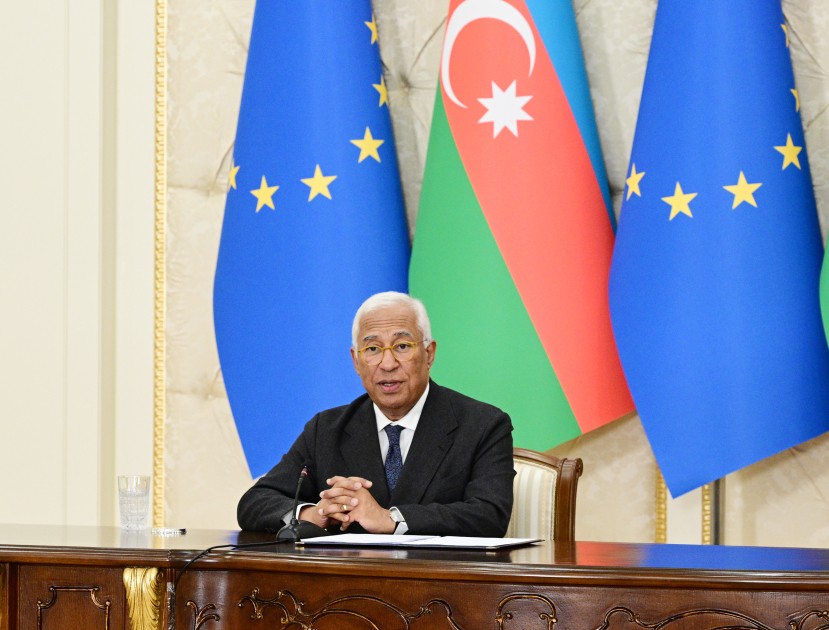 İlham Əliyev Koşta ilə mətbuata bəyanatlarla çıxış etdilər - FOTOLAR (YENİLƏNİB)